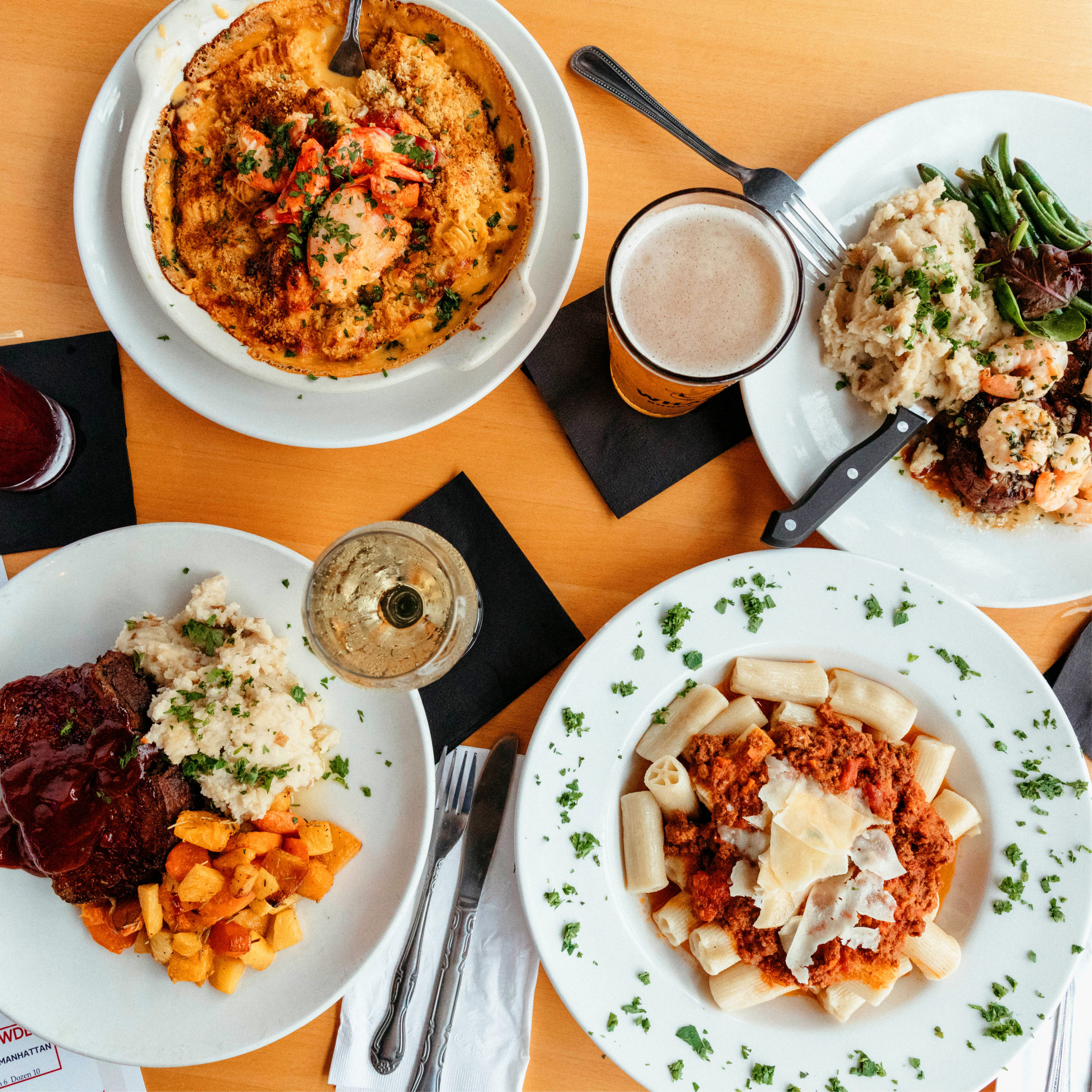 menu items